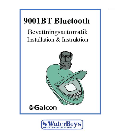 Galcon 9001 BT bluetooth